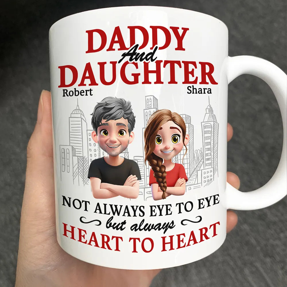 Parents And Children Always Heart To Heart - Personalized Mug
