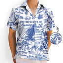 America 250th,Independence Day,Beach,Summer,Happy,Gift For Men,Gift For Yourself,Proud - Patriotic America 250 1776–2026 - Personalized Hawaiian Shirt