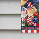 America 250th, Independence Day, Pet Lovers, Playful, Vector - Patriotic Dog Cat 250 Years Of Freedom - Personalized Flag