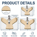 Gift For Father,Gift For Grandpa,Independence Day,Happy,Vector,Proud - Patriotic Eagle Dad Grandpa - Personalized Custom Shaped Car Visor Clip