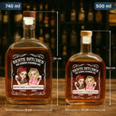 Vector,German,Non-Eng,Gift For Bestie,Old Best friends,Best friends' Hobby,Gift For Women,Funny - Wir Passen Zusammen Wie Betrunken Und Unordentlich - Personalisierte Whiskyflasche