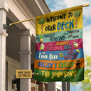 Personalized Deck Grillin And Chillin Custom Flag