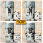 Personalized Hockey Dad And Child Thank You Custom Tumbler