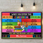 Personalized Teacher You Are The Reason Custom Poster, Classroom Decor