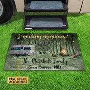 Personalized Camping Making Memories One Campsite Customized Doormat