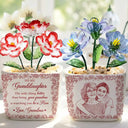 Gift For Daughter,Mom - Daughters (Adult),Grandma - Grandkids,Love - Custom Photo Pencil Sketch The Only Thing Better Than Being Your Mother - Personalized Glass Flower Plant Pot