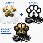 Pet Lovers, Sad, Christmas, Memorial - Pet Forever In My Heart Always Loved - Personalized 2-Layered Mix Ornament