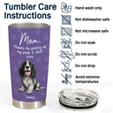 Pet Lovers,Funny - Pet Mom Dad Picking Up My Poo And Stuff Dog Cat - Personalized Tumbler