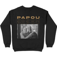 Gift For Husband,Parents,Gift For Yourself,Gift For Men,Gift For Grandpa,Gift For Father,Love,French,Gift For Grandparents,Non-Eng,Photo,Sentimental - Photo Personnalisable En Noir Et Blanc Pour Papa Grand-Père - T-Shirt Personnalisé