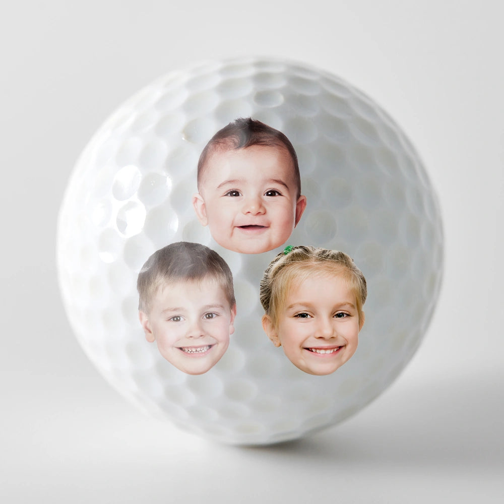 Gift For Husband,Parents,Gift For Yourself,Gift For Men,Gift For Grandpa,Gift For Father,French,Custom Photo,Happy,Sport Dad,Golf,Dad's Hobby,Grandpa's Hobby,Gift For Grandparents,Non-Eng,Photo,Humorous - Photo Personnalisable Meilleur Papa Au Par - Balle De Golf Personnalisée