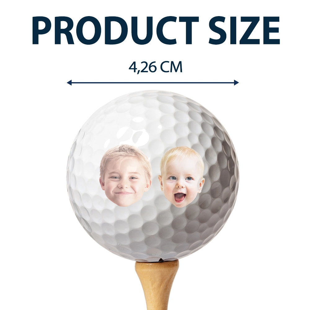 Gift For Husband,Parents,Gift For Yourself,Gift For Men,Gift For Grandpa,Gift For Father,French,Custom Photo,Happy,Sport Dad,Golf,Dad's Hobby,Grandpa's Hobby,Gift For Grandparents,Non-Eng,Photo,Humorous - Photo Personnalisable Meilleur Papa Au Par - Balle De Golf Personnalisée