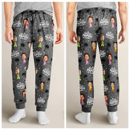 Gift For Husband,Parents,Gift For Yourself,Gift For Men,Gift For Grandpa,Gift For Father,French,Custom Photo,Happy,Gift For Grandparents,Non-Eng,Photo,Icon,Playful - Photo Personnalisable Meilleur Papa Du Monde - Pantalon De Pyjama Personnalisé