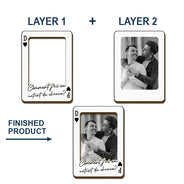 Gift For Couples,Gift For Husband,Gift For Wife,Gift For Boyfriend,Gift For Girlfriend,LGBT,Love,French - Photo Personnalisée Carte À Jouer Conduis Prudemment - Clip De Pare-Soleil De Voiture À Forme Spéciale Personnalisé