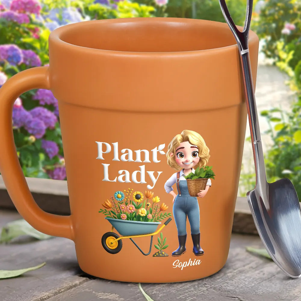 Plant Lady - Personalized Plant Pot Ceramic Mug
