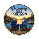 Pontoon,Romantic,Summer,Gift For Couples,Vector - Pontoon Partners For Life - Personalized Magnet
