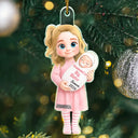 Adorable,New Mom,Christmas,Gift For Mother,Vector - Promoted To Big Sister Big Brother New Siblings Gift - Personalized Custom Shaped Acrylic Ornament