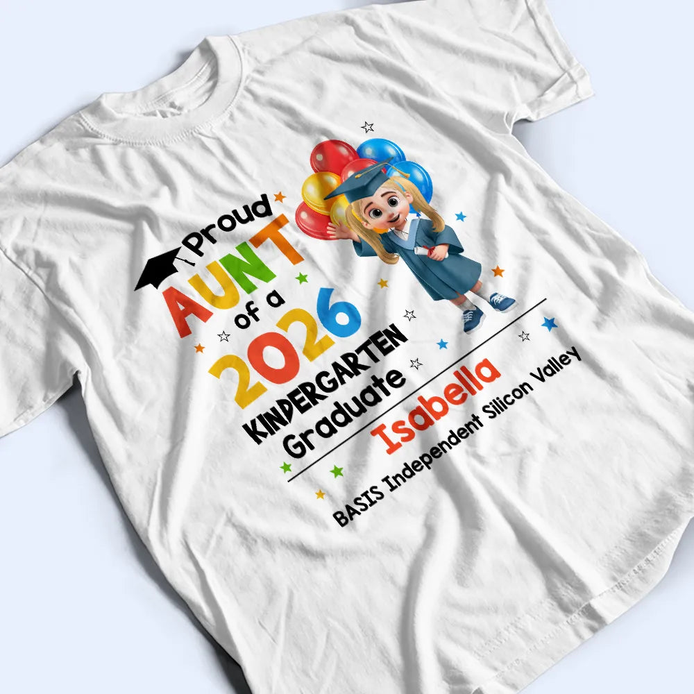 Family,Graduation,Happy - Proud Family Of A Preschool Graduate - Personalized T Shirt