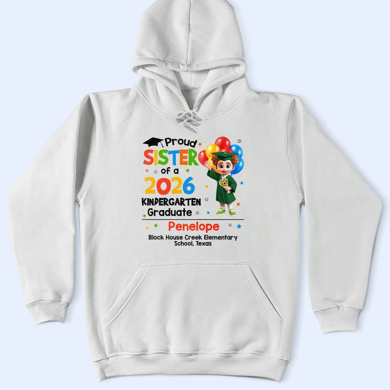 Family,Graduation,Happy - Proud Family Of A Preschool Graduate - Personalized T Shirt