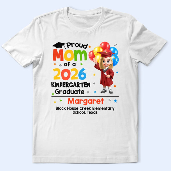 Family,Graduation,Happy - Proud Family Of A Preschool Graduate - Personalized T Shirt