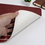 Custom Photo,Gifts For Colleagues,Gift For Bestie,Photo - Pencil Sketch (Bold),Humorous - Custom Photo Bold Sketch The Reason I Don't Punch People At Work - Personalized Leather Desk Mat