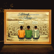 Always On Our Minds Forever In Our Hearts - Memorial Gift For Family, Siblings - Personalized Picture Frame Light Box
