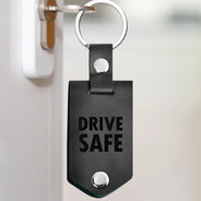 Custom Photo Drive Safe We Need You Dad - Birthday, Loving Gift For Dad, Father, Papa, Grandpa - Personalized Leather Photo Keychain