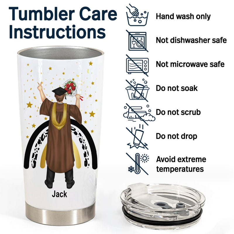Graduate Nutrition Facts - Graduation Gift - Personalized Tumbler