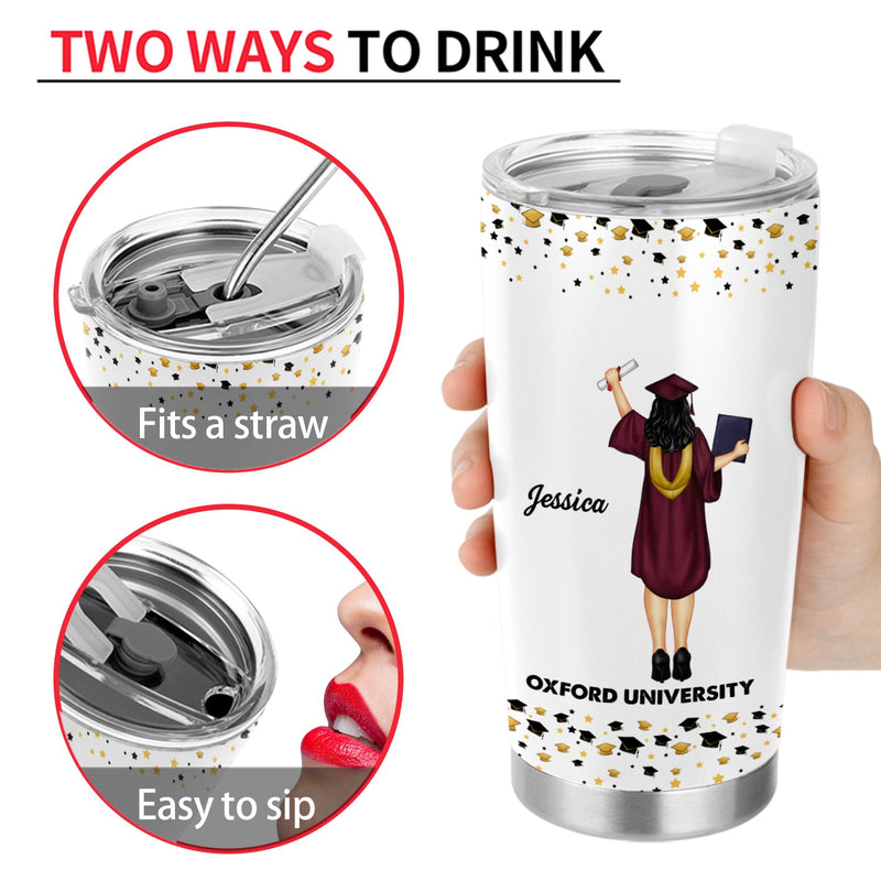 You Believed You Could So You Did - Graduation Gift For Friends, Children - Personalized Tumbler