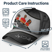 Dope Black Dad Best Dad Ever - Personalized Classic Cap