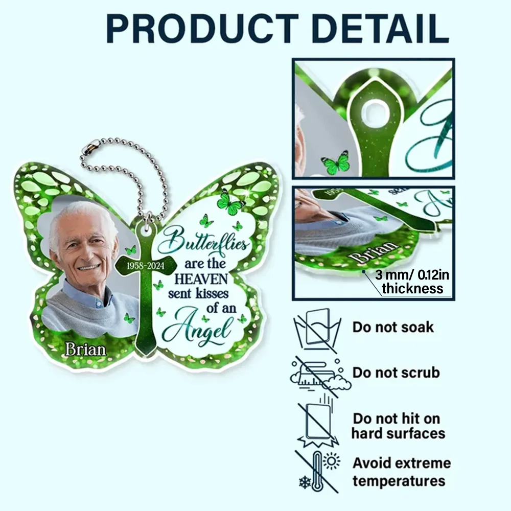 Custom Photo I Am Always With You - Personalized Acrylic Car Hanger