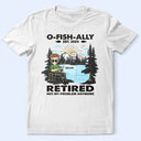 Not My Problem Anymore Vintage Fishing - Personalized T Shirt