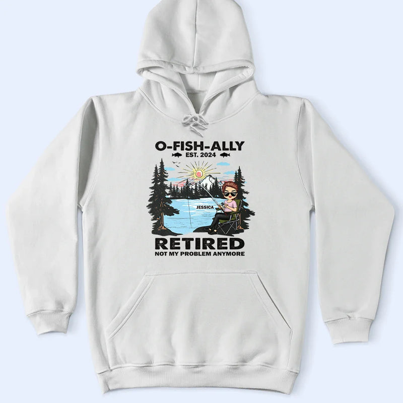 Not My Problem Anymore Vintage Fishing - Personalized T Shirt