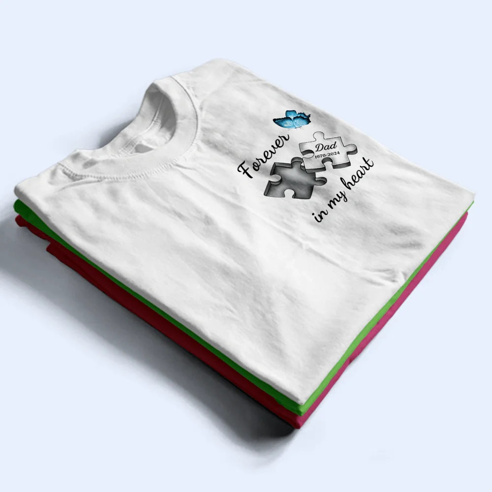 A Piece Of My Heart Lives In Heaven - Personalized T Shirt