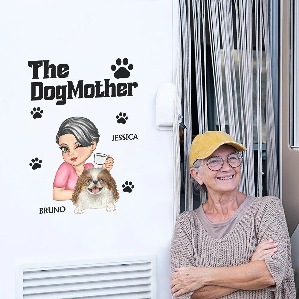 The Dog Mother Dog Mom - Personalized Decor Decal