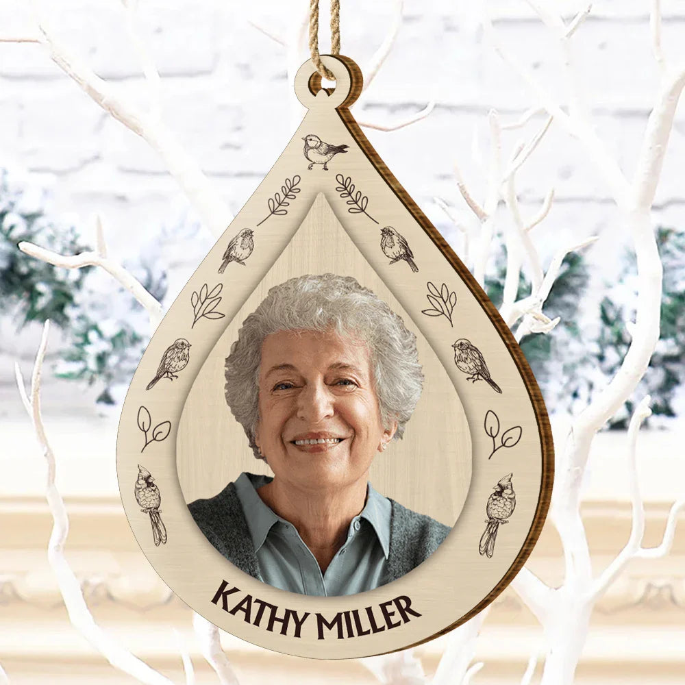 Memorial,Christmas,Sad - Custom Photo I Am Always With You Memorial Christmas - Personalized Custom Shaped Wooden Ornament
