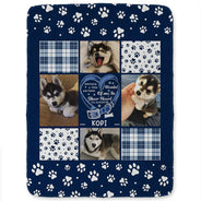 Pet Lovers - Custom Photo Snuggle This Blanket Pet Memorial - Personalized Fleece Blanket, Sherpa Blanket