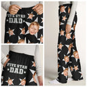 Gift For Father - Custom Photo 5 Star Dad - Personalized Pajama Pants