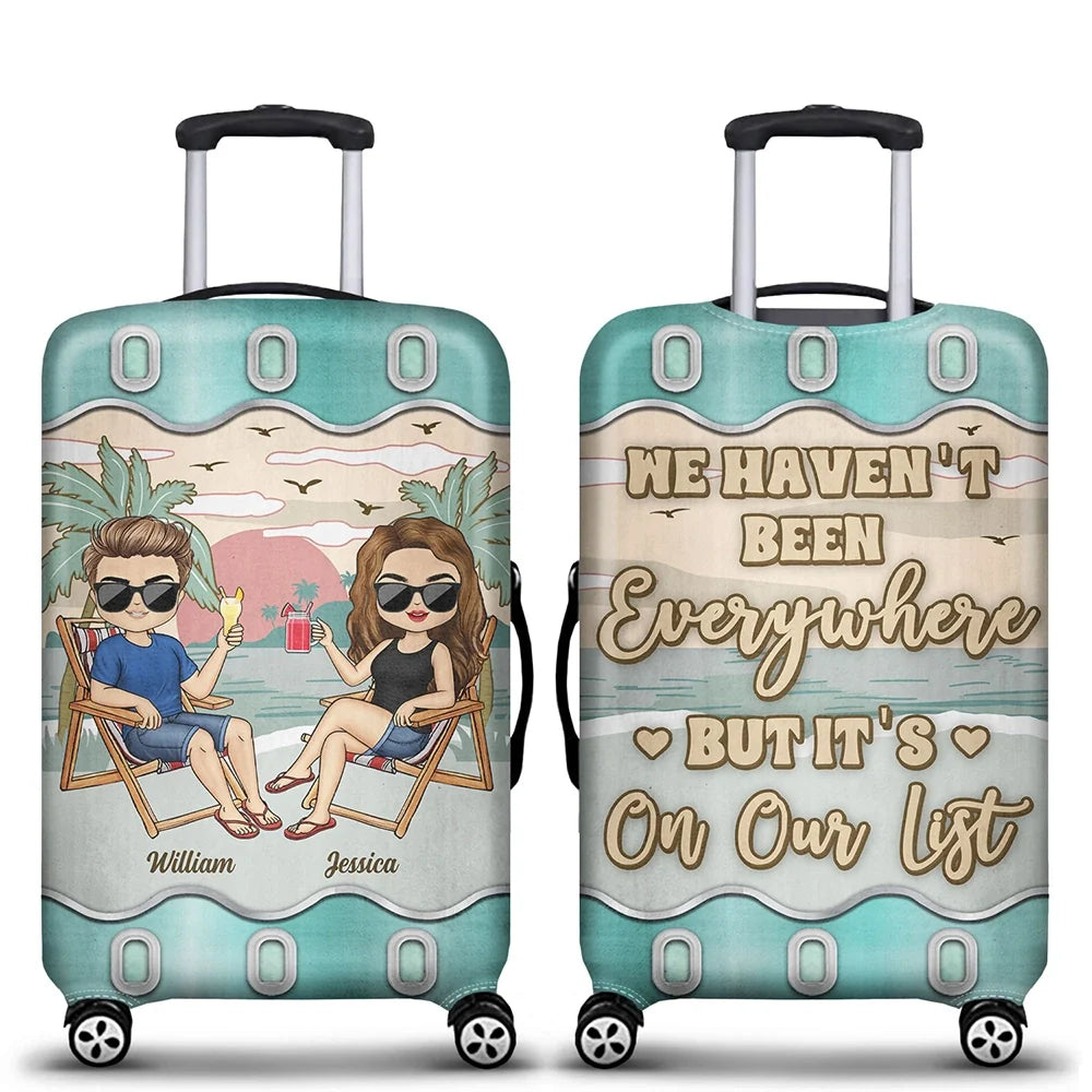 It's On Our List Travel Partners For Life - Personalized Luggage Cover
