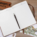 Camping, Campsite, Dog Couple - You And Me And The Dogs - Personalized Leather Journal