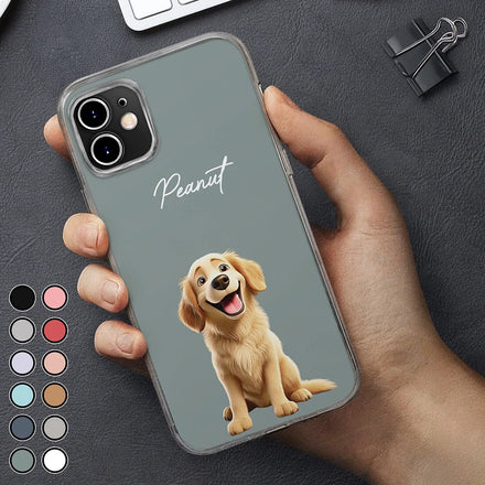 Your Dog 3D Cartoon Effect - Personalized Clear Phone Case