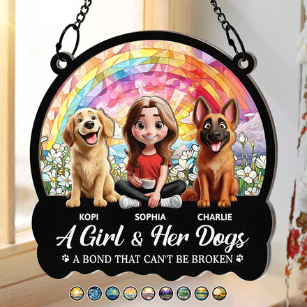 A Bond That Can't Be Broken - Personalized Window Hanging Suncatcher Ornament