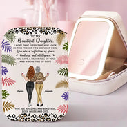 Gift For Daughter - I Hope That Every Time You Look - Personalized Makeup Box With LED Mirror