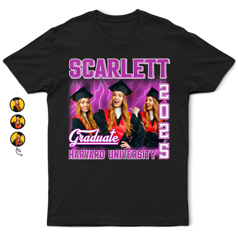 Graduation,Gift For Yourself,Gift For Women,Gift For Men - Custom Photo Graduation Congratulations - Personalized T Shirt
