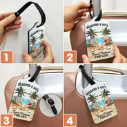 Travel,Gift For Husband,Gift For Wife,Gift For Boyfriend,Gift For Girlfriend,Gift For Couples - Travel Partners For Life - Personalized Luggage Tag
