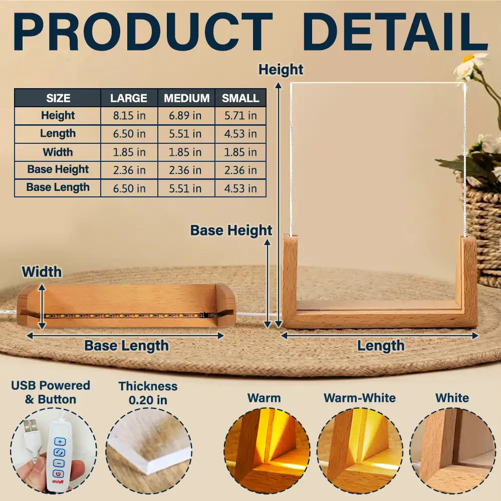 Gift For Couples,Custom Photo,Love - Custom Photo Calendar Couple The Start Of Our Us - Personalized Night Light