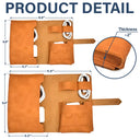 Gift For Yourself,Gift For Women,Gift For Men,Travel,Happy - All My Travel Crap Woman Man - Personalized Leather Cable Bag