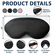 Cat Lovers,Cat Mom,Cat Dad,Pet Lovers,Pet Mom,Pet Dad,Funny - Do Not Disturb Funny Cat - Personalized 3D Sleep Mask