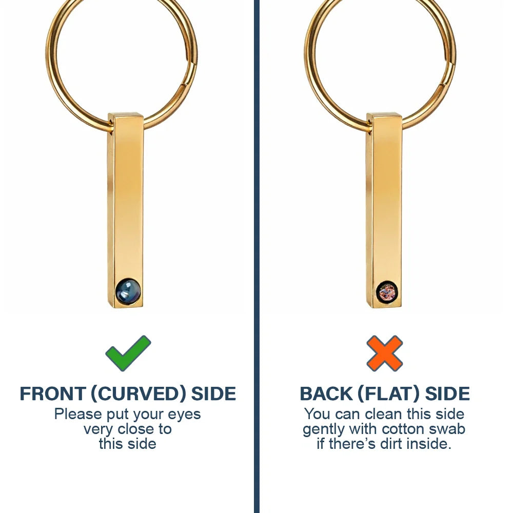 Graduation,Happy,Gift For Yourself,Gift For Women,Gift For Men,Gift For Bestie - Custom Photo Happy Graduation - Personalized Photo Projection Keychain