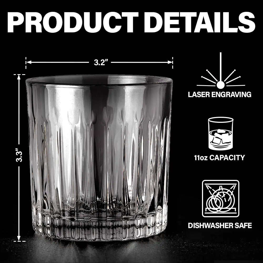 I'm Always With You - Personalized Rocks Whiskey Glass