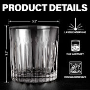 I'm Always With You - Personalized Rocks Whiskey Glass